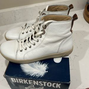 Birkenstock Bartlett Kids white leather shoes in size 41 narrow fit